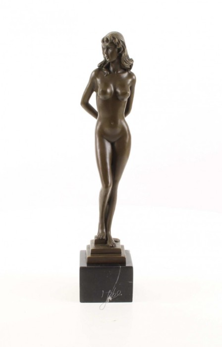 Femeie nud-statueta erotica din bronz BE-16