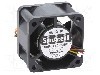 Ventilator 40x40x28mm, 7...13,8V DC, SANYO DENKI - 109P0412P3H013