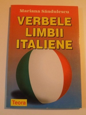 VERBELE LIMBII ITALIENE de MARIANA SANDULESCU , 1998 foto