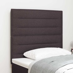 vidaXL Tăblie LED cu lumini cu bandă LED Maro &icirc;nchis 100 cm țesătură 3338282