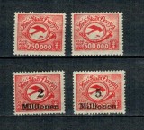 Danzig 1923 - Posta Aeriana, serie nestampilata cu sarniere