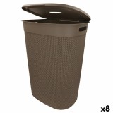 Coș pentru rufe Curver Maro Plastic 55 L 44 x 61 x 35 cm (8 Unități)