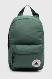 Converse rucsac culoarea verde, mic, cu imprimeu