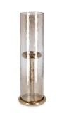 Suport lumanare sticla aluminiu auriu Sagar &Oslash;14,5x50h