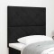 vidaXL Tăblie cap Pe perete Geometric Manual Negru 100 cm Catifea 3337908