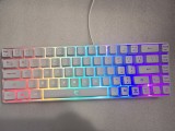 Tastatura mecanica gaming White Shark 19 taste Anti-Ghosting RGB, Alb