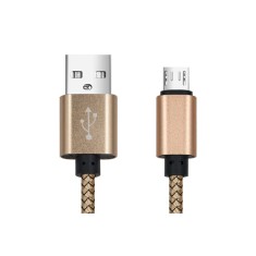 CABLU DATE INCARCARE USB LA MICRO USB 1M 2A GOLD