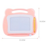 Tabla Magnetica pentru desen Flippy, Pix, forma dreptunghi, dimensiuni 23x17 cm, Dezvolta Creativitatea, cu picioare suport, Portocaliu