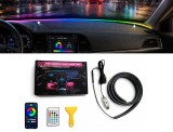 Cumpara ieftin Banda LED parbriz RGB Symphony auto 150 cm, control prin aplicatie, USB