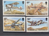 PC312 - Ascension 1982 Transport/ Avioane, serie MNH, 4v, Nestampilat