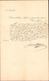 HST 274S Retragere drept cvartir vipt seminarist semnată mitropolit Metianu 1897