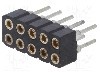 Conector 10 pini, seria {{Serie conector}}, pas pini 2mm, CONNFLY - DS1002-02-2*5BT1F6