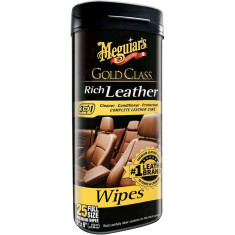 Servetele Intretinere Piele Meguiar&#039;s Rich Leather Wipes, 30 buc