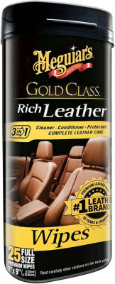 Servetele Intretinere Piele Meguiar&amp;#039;s Rich Leather Wipes, 30 buc foto