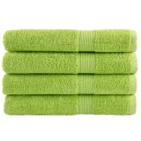 Cumpara ieftin Prosoape de sauna premium SOLUND 4 buc. verde 80x200 cm 600 gsm