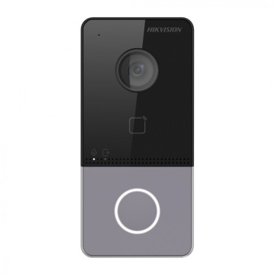 Post videointerfon de exterior WIFI Hikvision DS-KV6113-WPE1(C), montaj aparent foto