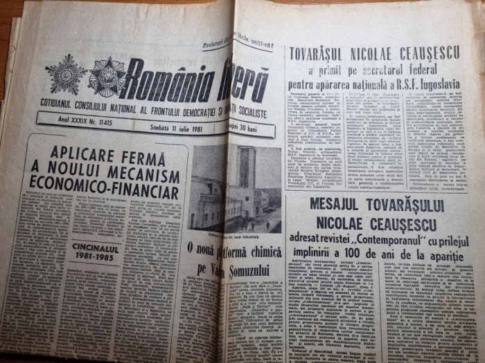 romania libera 11 iulie 1981-platforma chimica valea somuzului