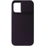 Husa spate Nillkin CamShield Silky, magnetic, visiniu inchis, pentru Apple iPhone 15 Pro Max