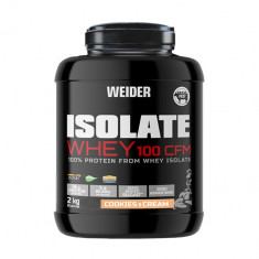 Izolat proteic cu aroma de Cookies & Cream Isolate Whey 100CFM, 2000g, Weider