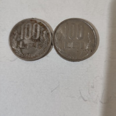 Monede 100 lei 1995 și 1992