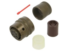 Conector circular mufă mamă AMPHENOL PT/451 7,5A 600V 6 pini drept