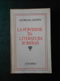 GEORGETA LOGHIN - LA FONTAINE IN LITERATURA ROMANA