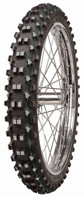 Anvelopa fata MItas 90 90-21 C-19 SuperLight cu o linie verde foto