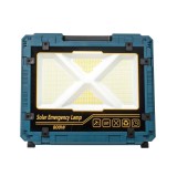 Proiector LED 800W cu incarcare solara si USB, panou detasabil si incorporabil