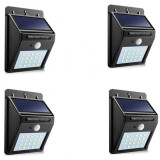 Set 4 lampi solare cu senzor de miscare