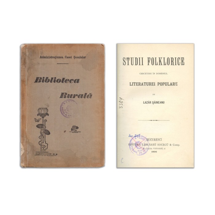 Lazăr Șăineanu, Studii folklorice, 1896