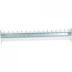 Hranitor pasari curte cu grilaj galvanizat, 75x10 cm, Horizont foto
