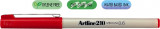 Liner Artline 210, Varf Fetru 0.6mm - Rosu