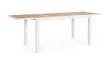 Cumpara ieftin Masa extensibila aluminiu alb maro Hilija 140/210x77x75 cm
