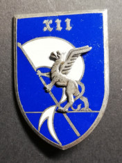 Insigna Regimentala Brigada 12 Mecanizata Fran?a Drago G 2282 foto