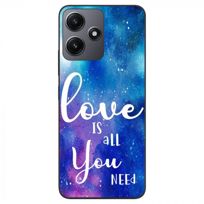 Husa compatibila cu Xiaomi Redmi 12 5G Silicon Gel Tpu Model Love Is All You Need