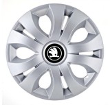Cumpara ieftin Set 4 Capace Roti Autohelix MSA&reg; potrivite jantelor de 16 inch, pentru Skoda Nou Alb-Negru, model Top Gray