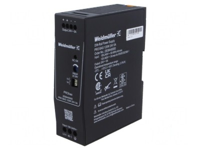 Alimentator pulsatoriu pentru şină DIN 120W 24VDC 5A - 1 ieşire foto