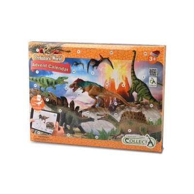 Calendar de Craciun Collecta cu figurine pictate manual Viata Preistorica foto