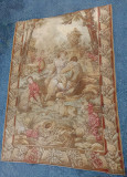 Superbă tapiserie franceza veche de dimensiuni mari