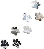 Set 7 Bucati, Oglinzi Acrilice Adezive, Labute de Animale, pentru Decor si Design Interior, Set 7 Bucati, 10 x 10 cm, CBD CORAL BEST DEALS Argintiu cr