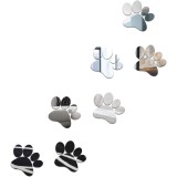 Set 7 Bucati, Oglinzi Acrilice Adezive, Labute de Animale, pentru Decor si Design Interior, Set 7 Bucati, 10 x 10 cm, CBD CORAL BEST DEALS Argintiu cr