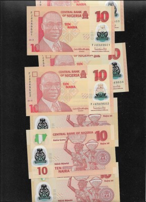 Nigeria 10 naira 2013 18 aunc/unc pret pe bucata foto