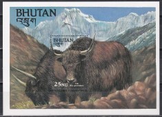 Bhutan 1984 - Specii pe cale de dispariție, Colita, MNH