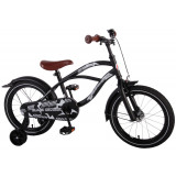 Bicicleta Volare Black Cruiser pentru baieti, 16 inch, culoare negru, frana de m PB Cod:21602-CH