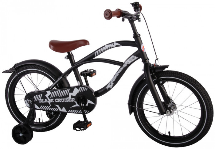 Bicicleta Volare Black Cruiser pentru baieti, 16 inch, culoare negru, frana de m PB Cod:21602-CH