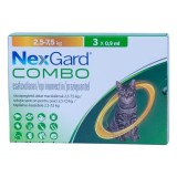 NexGard Combo L (2.5 &ndash; 7.5 kg) 3 pipete &ndash; Soluție Spot-on Ultra-Completă