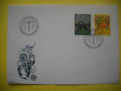 HOPCT PLIC FDC S NR 74 LIECHTENSTEIN -EUROPA CEPT 1981 foto