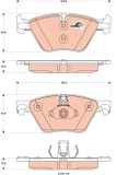 TRW GDB1882 Placute Frana COTEC, Frana Disc, BMW Seria 5