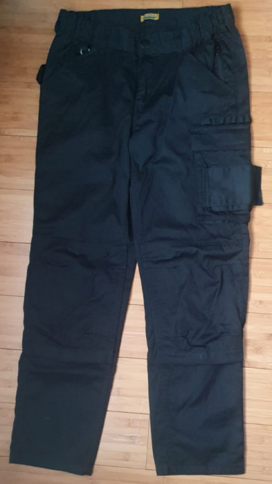 Pantaloni de munca barbatesti WorkWear cu multe buzunare negru Small