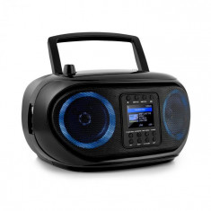 Auna Roadie Smart, boombox, radio prin internet, DAB/DAB+, FM, CD player, LED, WiFi, bluetooth foto